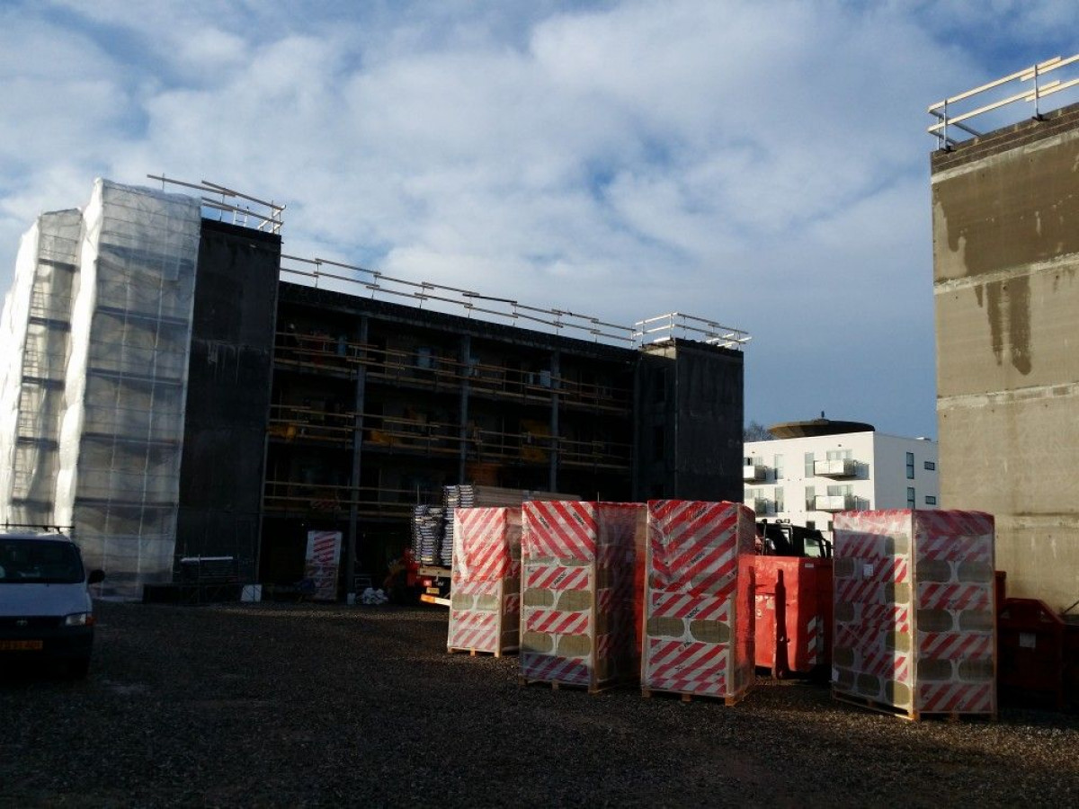 Blå himmel over Horsens